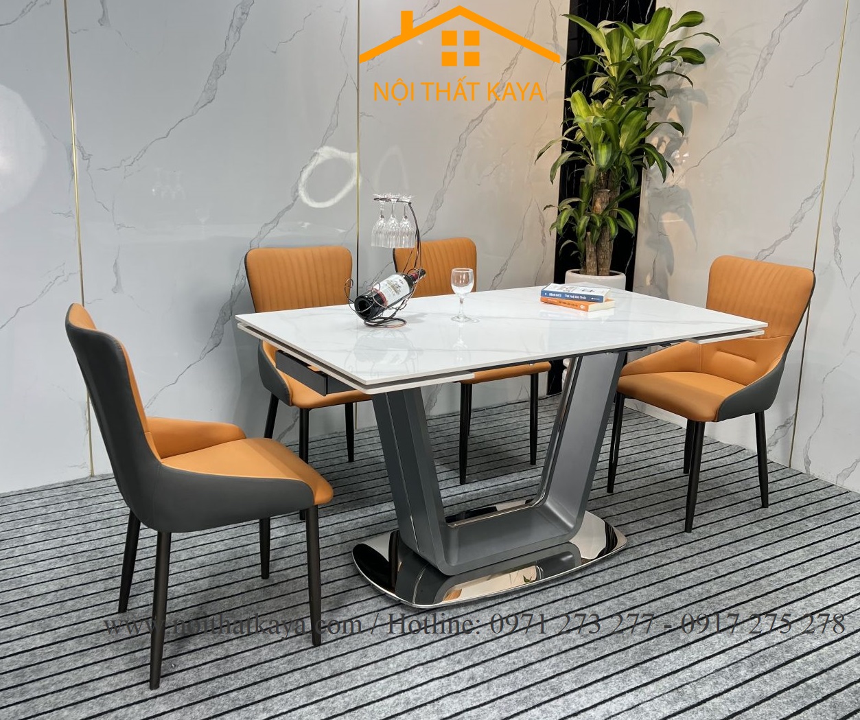 Bộ Bàn Mặt Đá Thông Minh – 6 Ghế Nhập Khẩu KY-GH37 - Ảnh 2