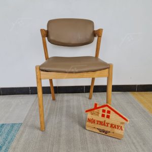 Ghế KAI gỗ tự nhiên bọc nệm Simili