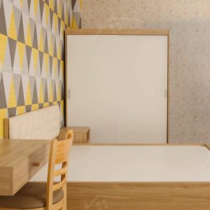 Bộ Nội Thất Phòng Ngủ Mdf Pn009 (giường - Tủ Quần áo - Tủ đầu Giường) (2)