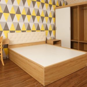 Bộ Nội Thất Phòng Ngủ Mdf Pn009 (giường - Tủ Quần áo - Tủ đầu Giường) (3)