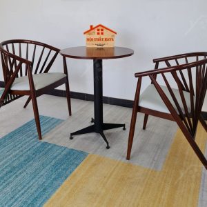 Genny 2 Ghế + Bàn Chân Sắt Ky-gh 102 (2)