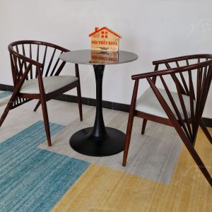 Genny 2 Ghế + Bàn đá Chân Tulip (2)
