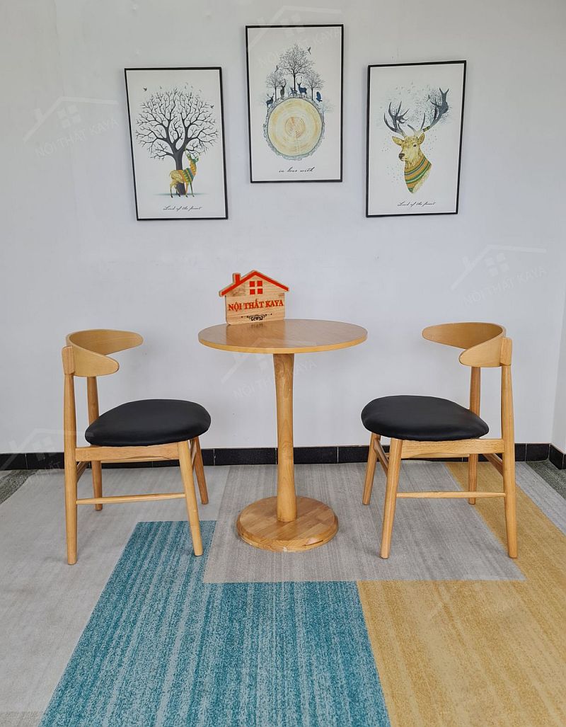 Luna 2 Ghế + Bàn Chân TrỤ