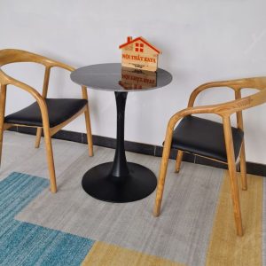 Neva 2 Ghế + Bàn đá Chân Tulip (2)