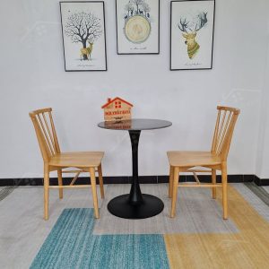 Requin 2 Ghế + Bàn đá Chân Tulip