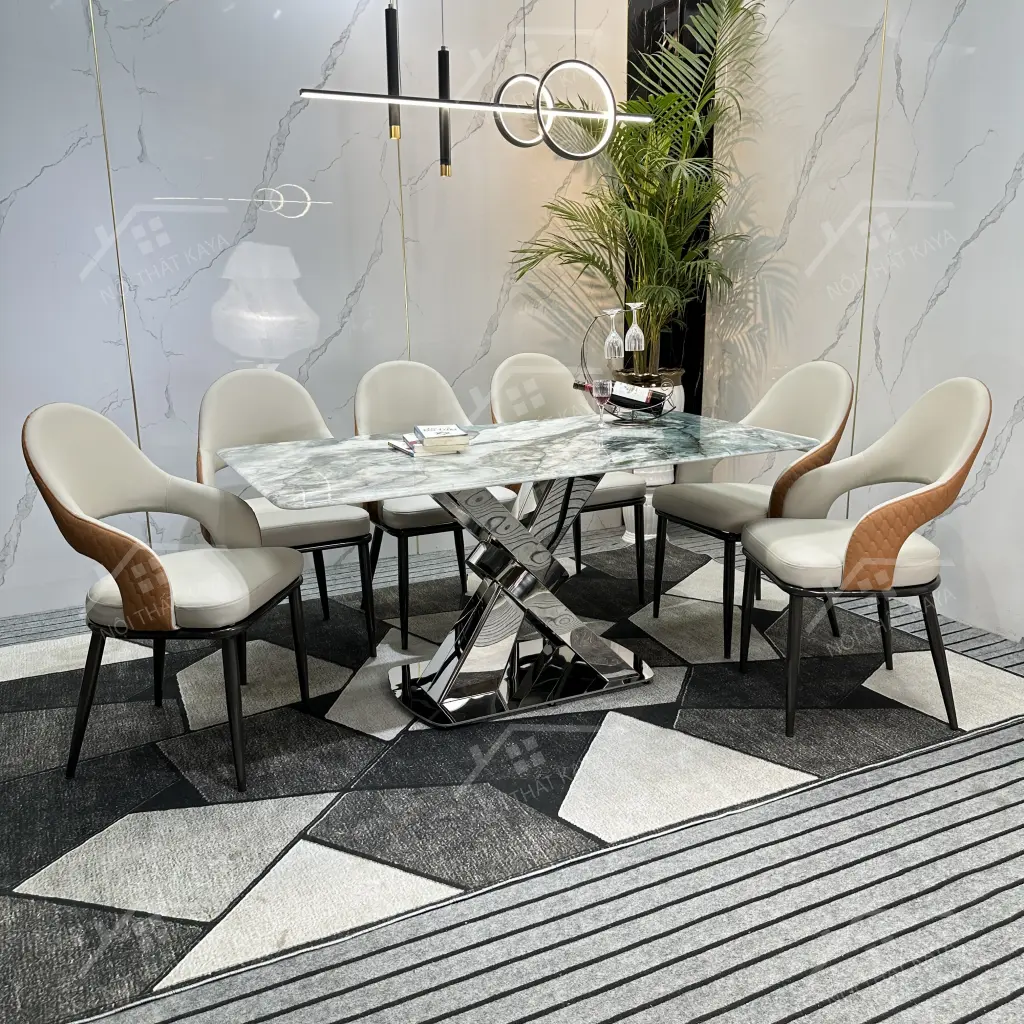 Bộ Bàn Ghế Nhập Khẩu Alix - 6 Ghế - K60