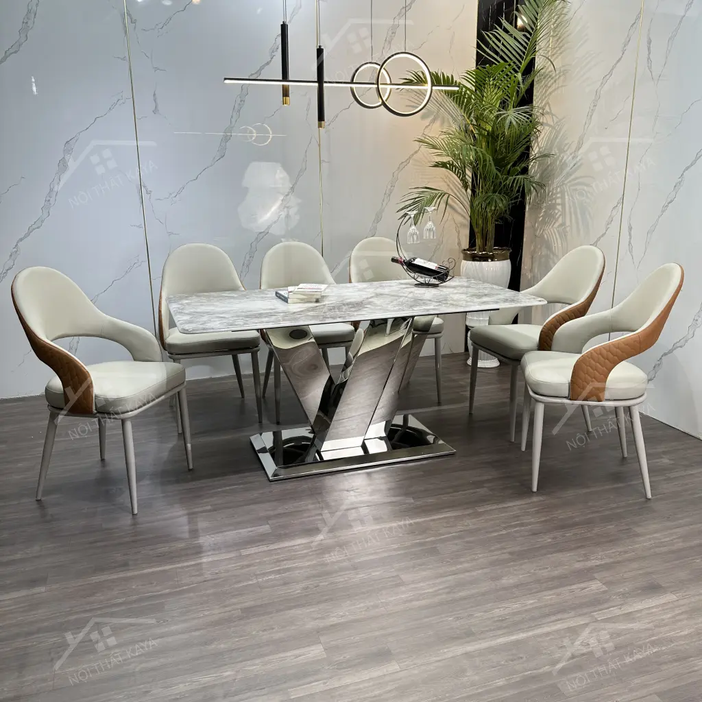 Bộ Bàn Ghế Nhập Khẩu Alix - 6 Ghế - K66 (3)