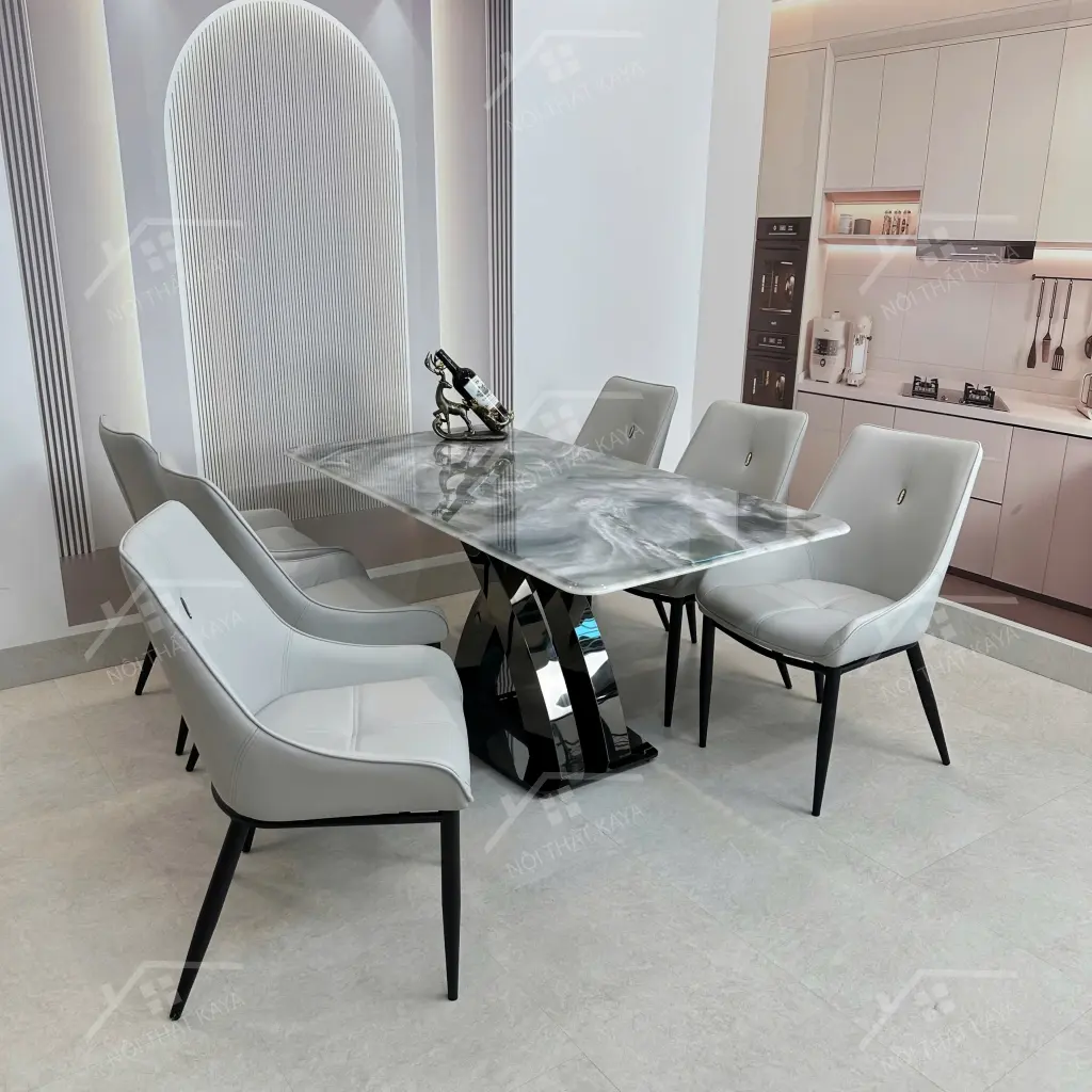 Bộ Bàn Ghế Nhập Khẩu Beyli - 6 Ghế - K21 (3)