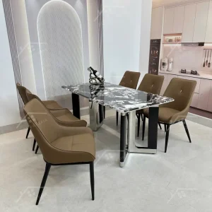 Bộ Bàn Ghế Nhập Khẩu Beyli - 6 Ghế - K82 (1)