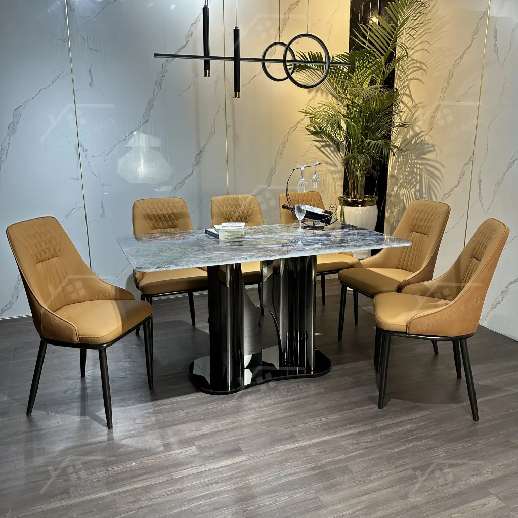 Bộ Bàn Ghế Nhập Khẩu Spay Tino - 6 Ghế - K70