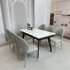 Bộ Bàn Ăn Mặt Đá Thông Minh Mở Rộng K57 – 6 Ghế Phoenic (3)