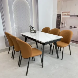 Bộ Bàn Ăn Mặt Đá Thông Minh Mở Rộng K57 – 6 Ghế Rona (3)