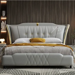 Giường Bọc Nệm đầu Kiểu Gndk028 (1)
