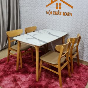 Set Bàn Ăn 4 Ghế Giả Đá (Tự Nhiên) BAK-102