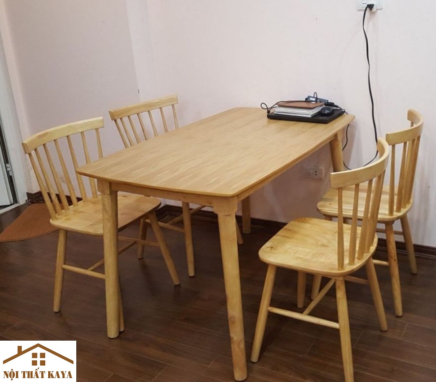 Set Bàn Ăn 4 Ghế Sunny (Trắng) BAK-480 - Ảnh 3