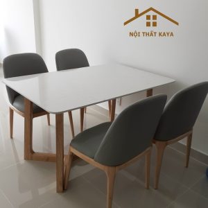Bộ Bàn Ăn 4 Ghế Mặt Đá Nhập Khẩu Doxa BAK - 01