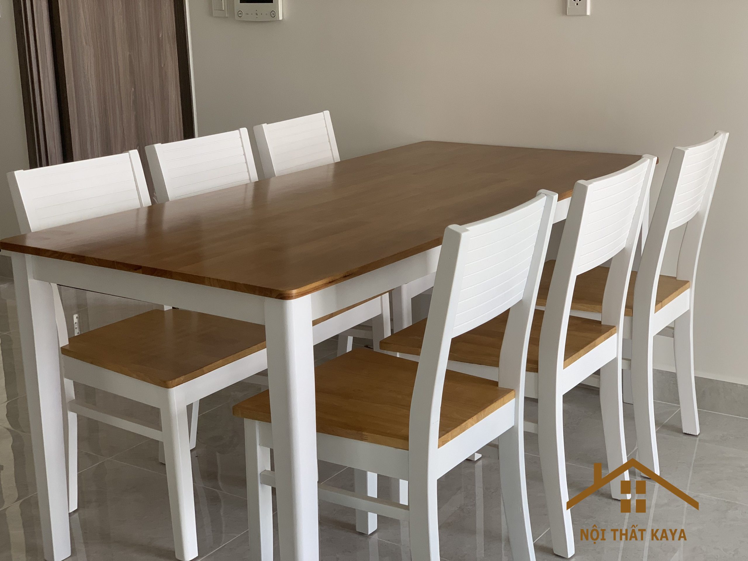 Set Bàn Ăn 6 Ghế Rio (Trắng) BAK-485 - Ảnh 4