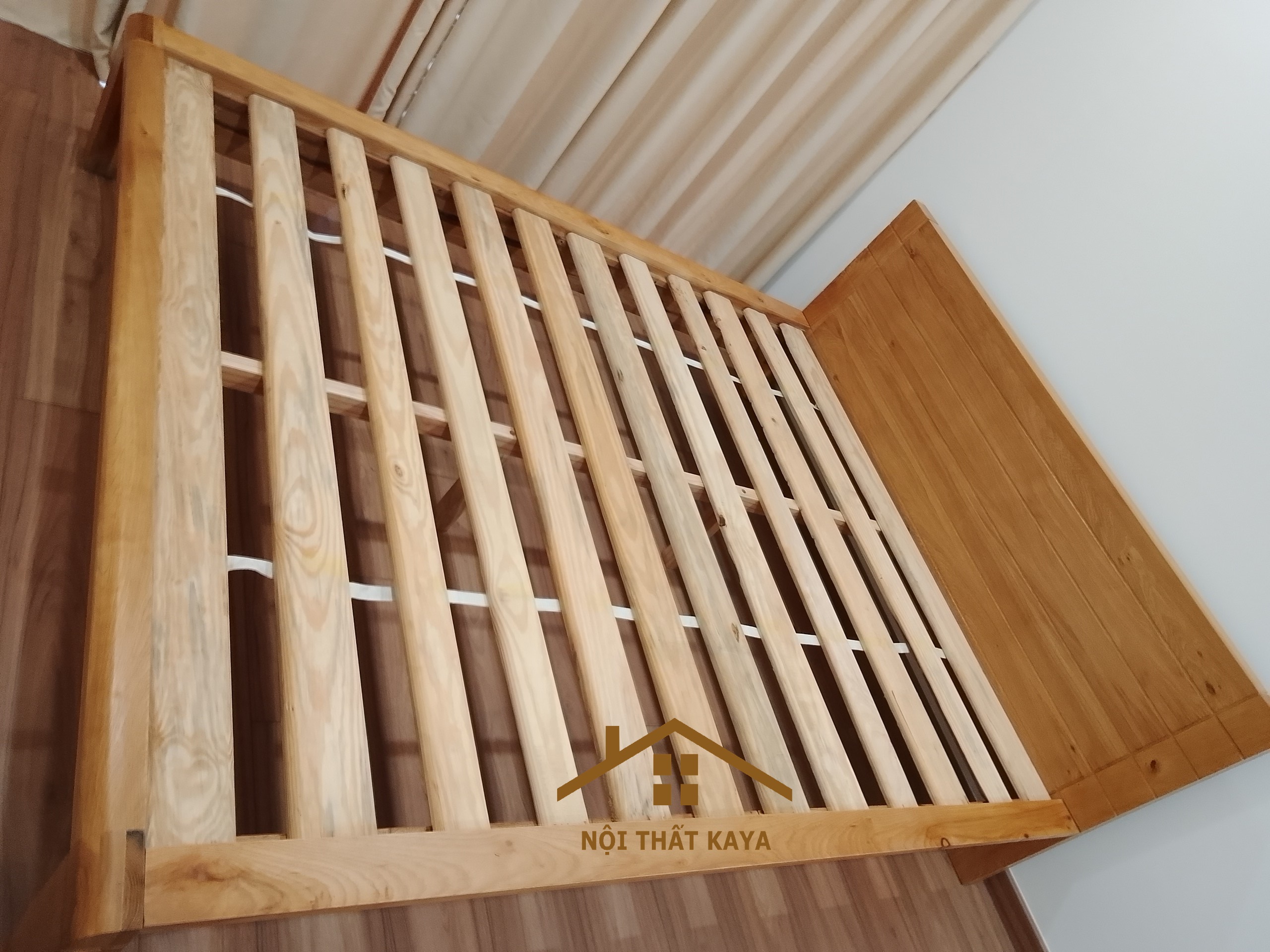 Panel 02 Giường Ngủ Gỗ Sồi Mỹ 1.6M - Ảnh 7
