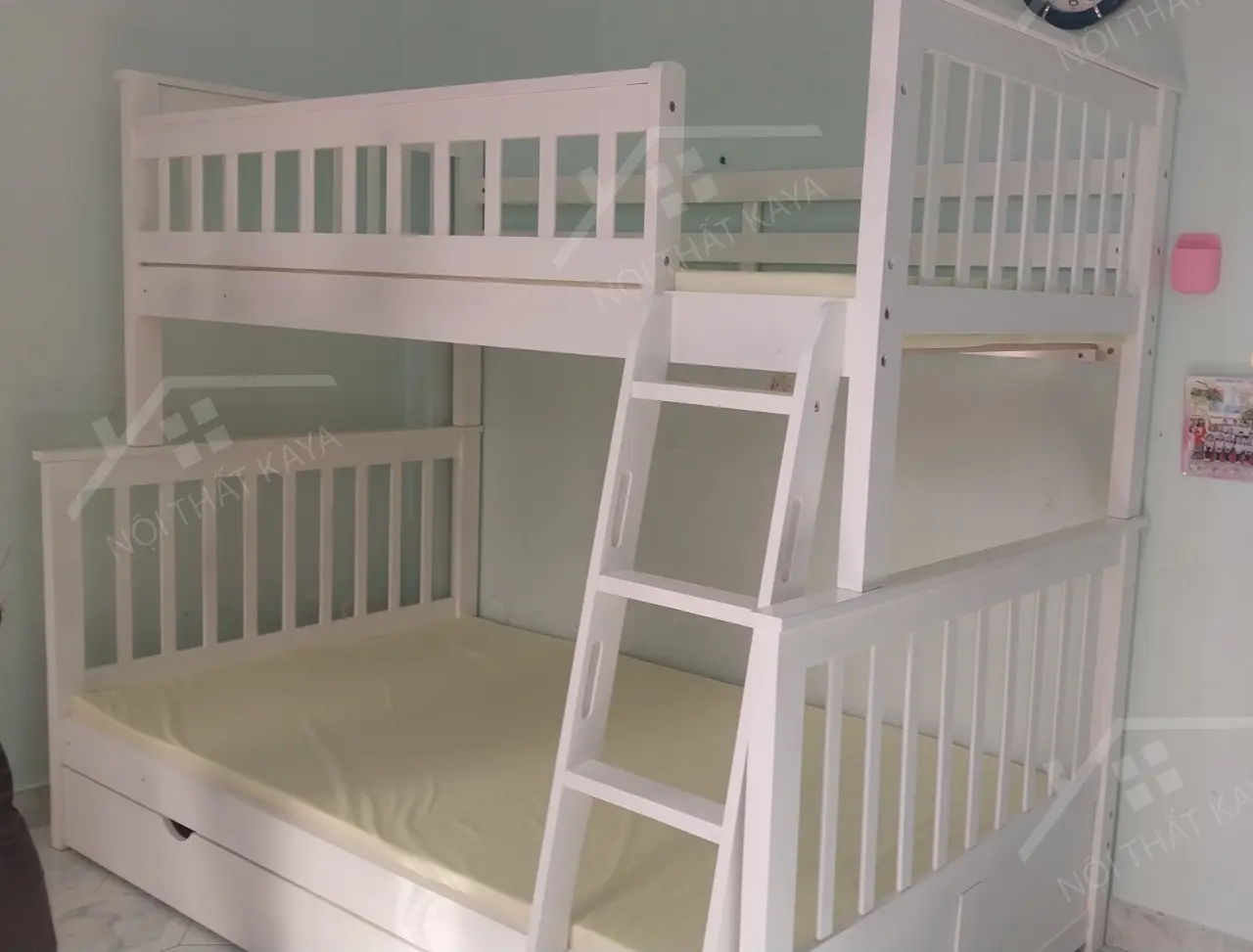 Giường 2 Tầng Xuất Khẩu BF118 (1m-1m2) - Nâu - Ảnh 21