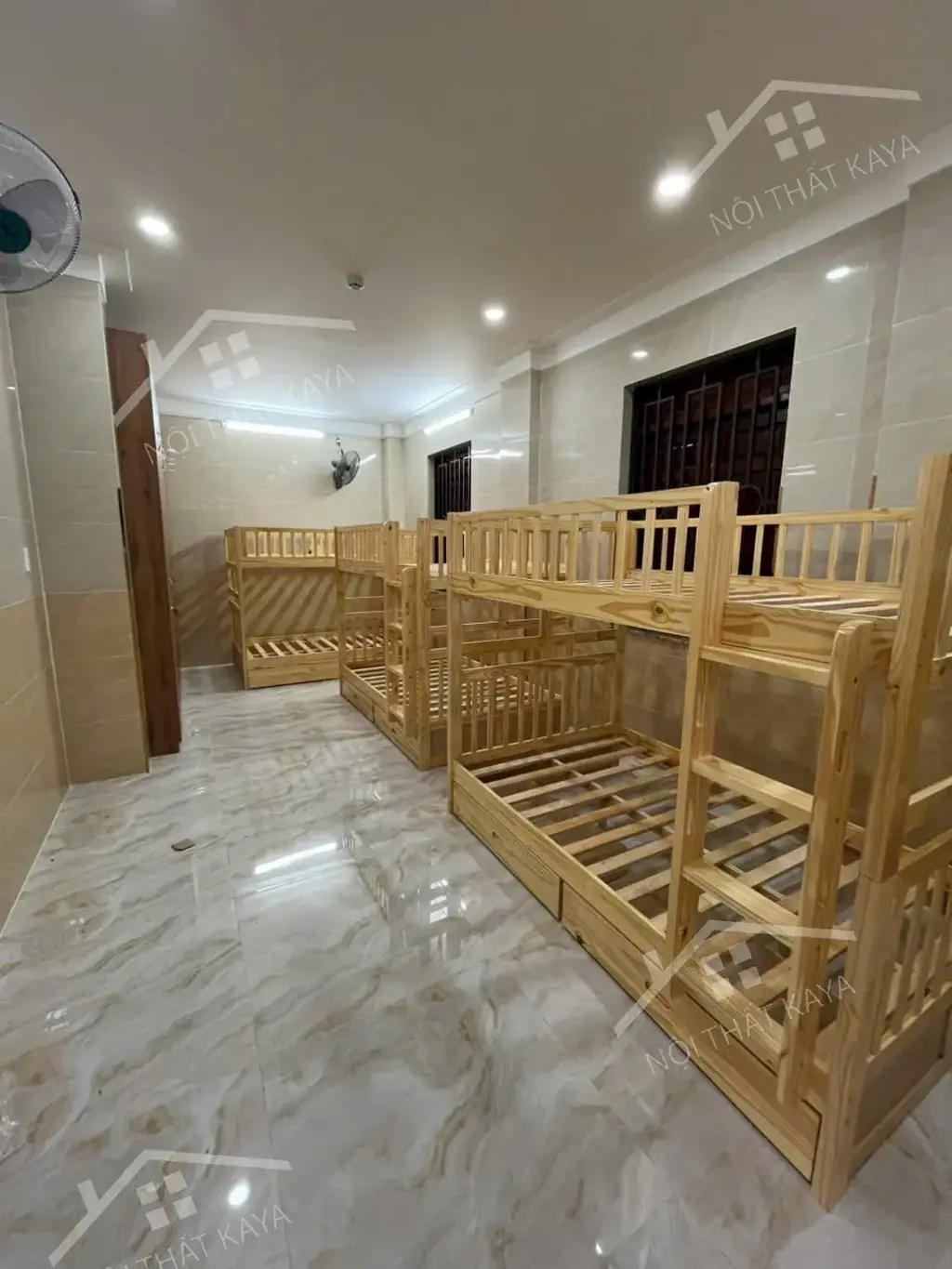 Giường 2 Tầng Xuất Khẩu Unit 1M2 (Có Hộc Kéo) Nâu - Ảnh 12