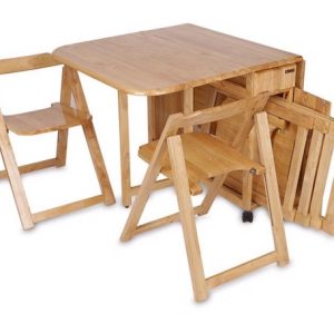 Bàn ăn xếp gọn xuất khẩu Nhật 4 Ghế