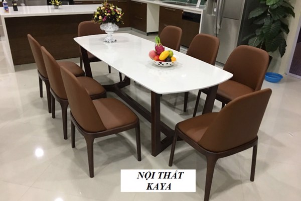 Bộ Bàn Ăn 8 Ghế Mặt Đá Nhập Khẩu Doxa BAK - 06 - Ảnh 7