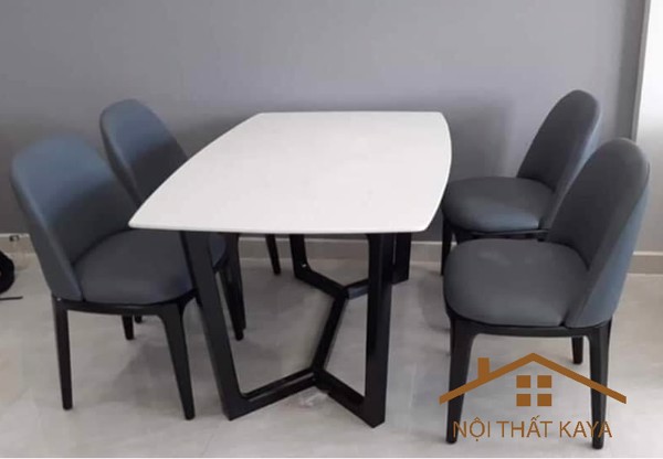 Bộ Bàn Ăn 4 Ghế Mặt Đá Nhập Khẩu Doxa BAK - 01 - Ảnh 9