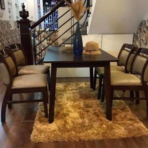 Set Bàn Ăn 4 Ghế Kudo (Nâu) BAK-497