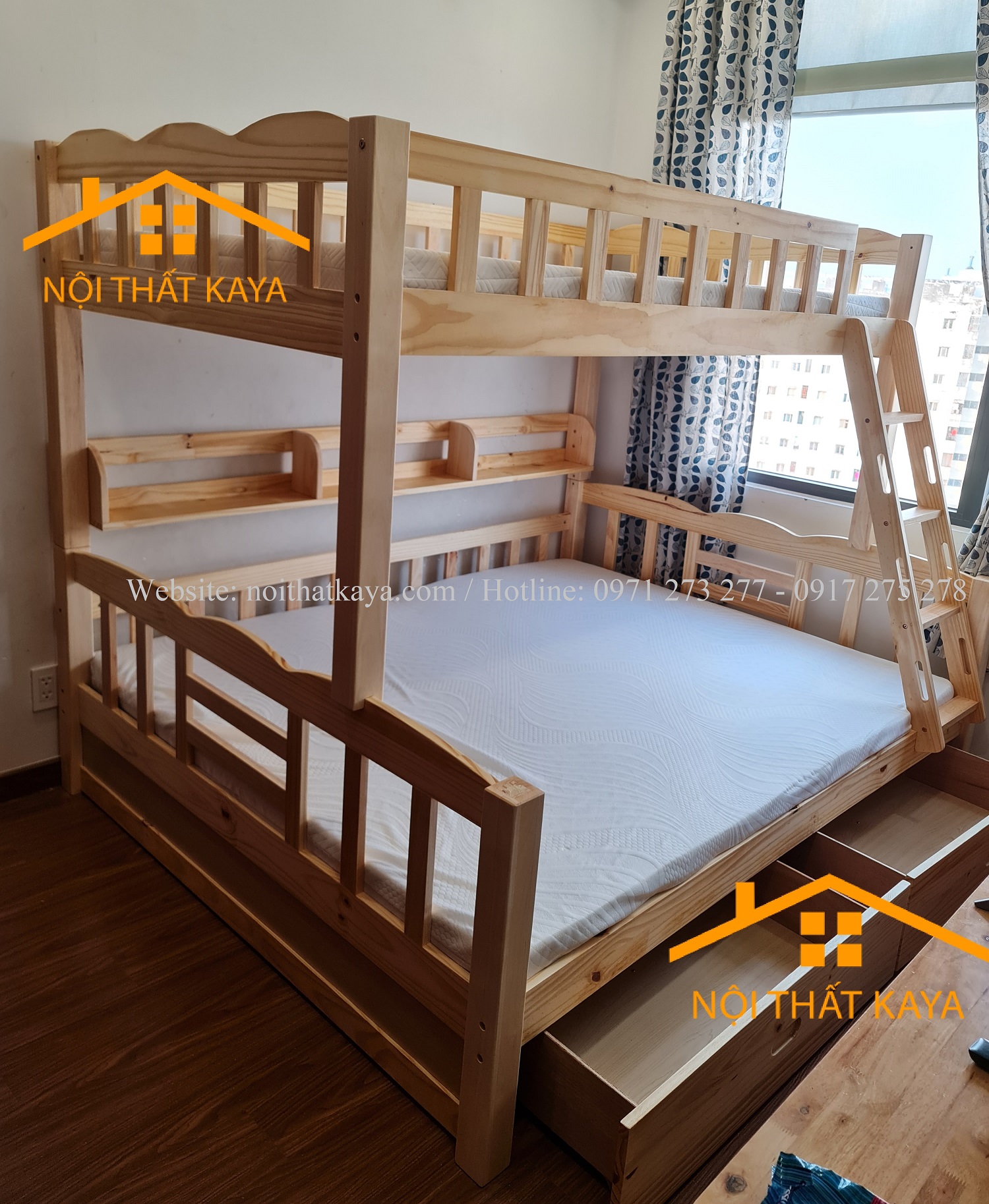 Giường Tầng Cao Cấp Bunny 1m2-1m6