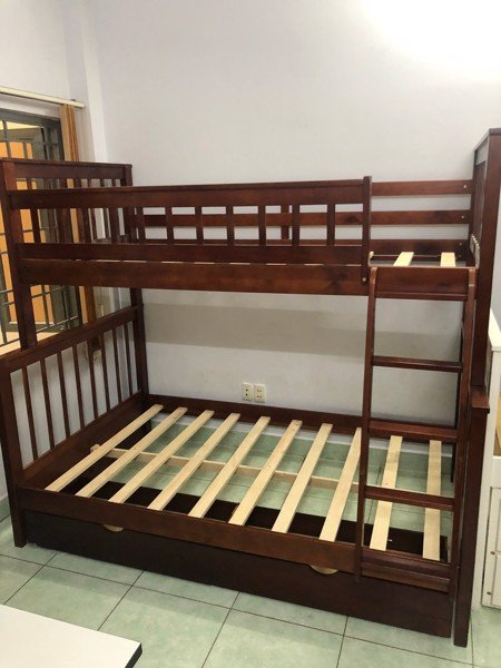 Giường 2 Tầng Xuất Khẩu BF118 (1m-1m2) - Nâu - Ảnh 5