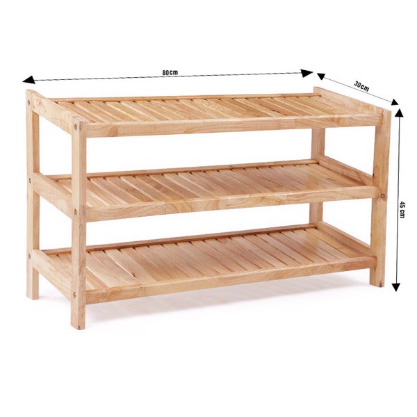 Kệ Giày Dép 3 Tầng Rộng 80 cm - Ảnh 4