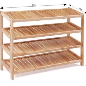 Kệ Giày Dép 4 Tầng Rộng 80 cm