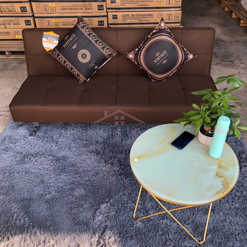Sofa bed không tay kích thước 170×90 SFB04 màu nâu 4